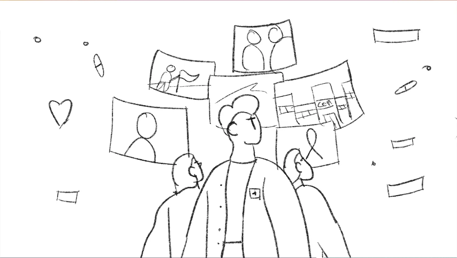 centre-eugene-marquis-retrospective-motion-design-personnages-esquisse